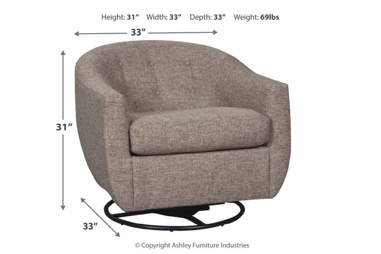 სავარძელი Upshur Swivel Glider Accent Chair • აქცენტ სავარძელი