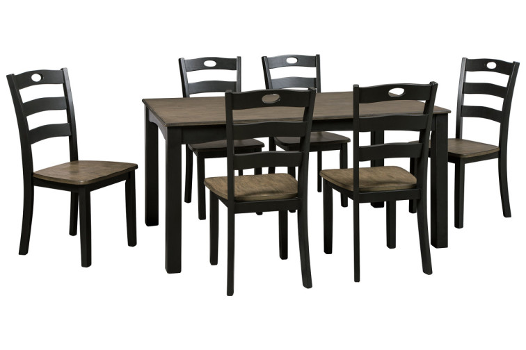 სასადილო მაგიდის კომპლექტი (7/ც) Froshburg • სამზარეულოს მაგიდა და სკამები