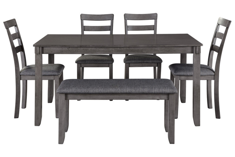 სასადილო მაგიდის კომპლექტი (6/ც) Bridson • სამზარეულოს მაგიდა და სკამები
