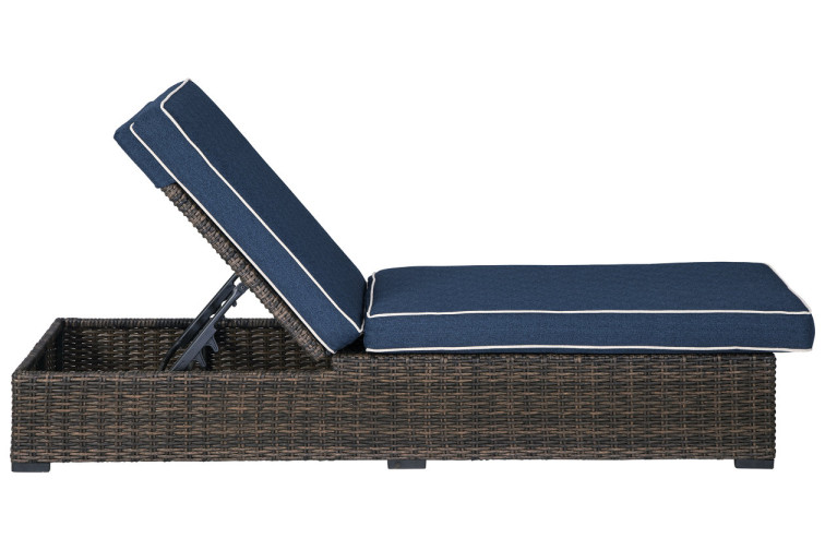 Grasson Lane Outdoor Chaise Lounge with Nuvella Cushion • Lounge Chairs