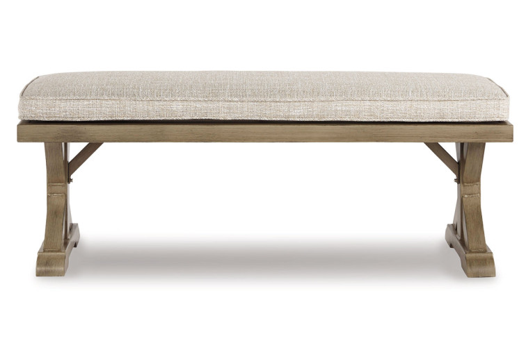 Beachcroft Outdoor Bench with Nuvella Cushion • Benches