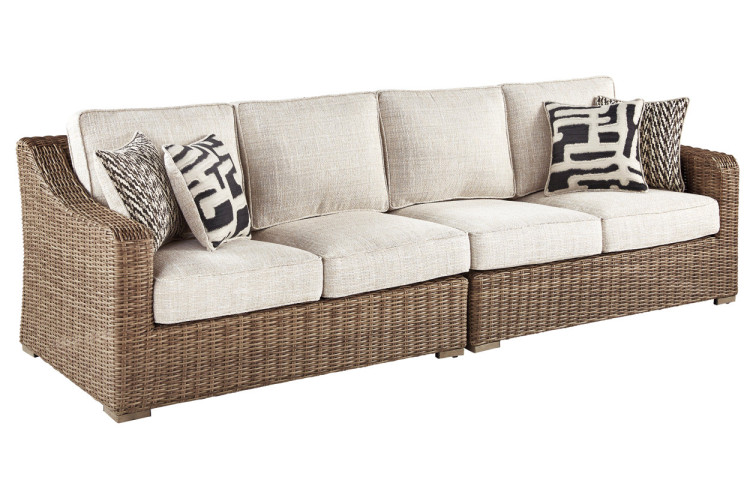 Beachcroft 2-Piece Nuvella Outdoor Sectional • Outdoor Seating