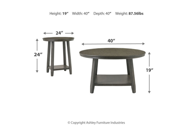 Caitbrook Table (Set of 3) • Coffee & End Table Sets