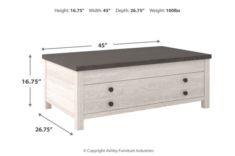 Dorrinson Coffee Table with Lift Top • Coffee Tables