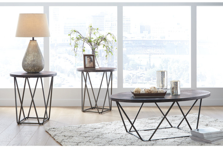 Neimhurst Table (Set of 3) • Coffee & End Table Sets