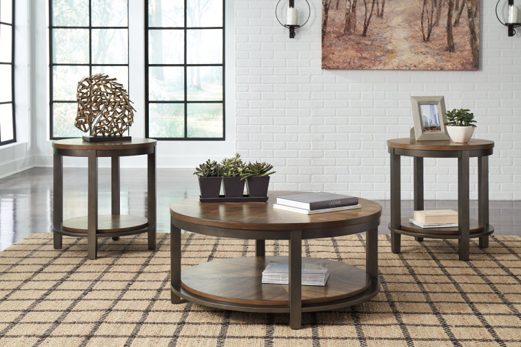 Roybeck Table (Set of 3) • Coffee & End Table Sets