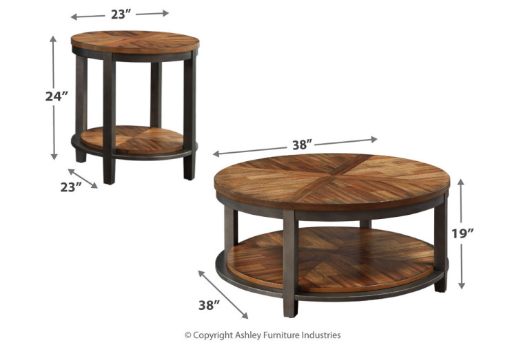 Roybeck Table (Set of 3) • Coffee & End Table Sets