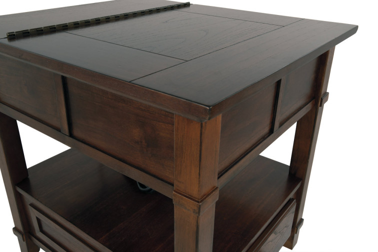 Gately End Table with Storage & Power Outlets • Coffee Tables
