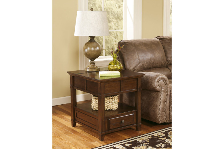 Gately End Table with Storage & Power Outlets • Coffee Tables