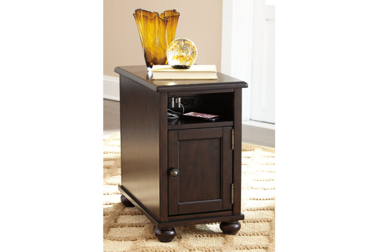 Barilanni Chairside End Table with USB Ports & Outlets • Sale 70%