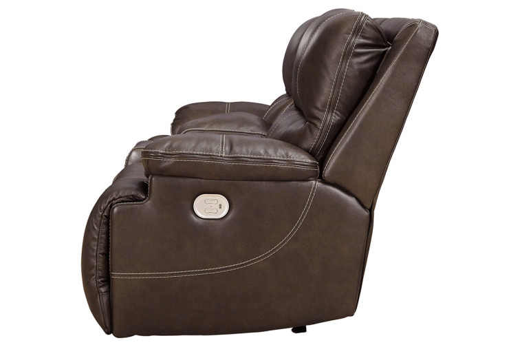 Ricmen Dual Power Reclining Loveseat with Console • Reclining Furniture