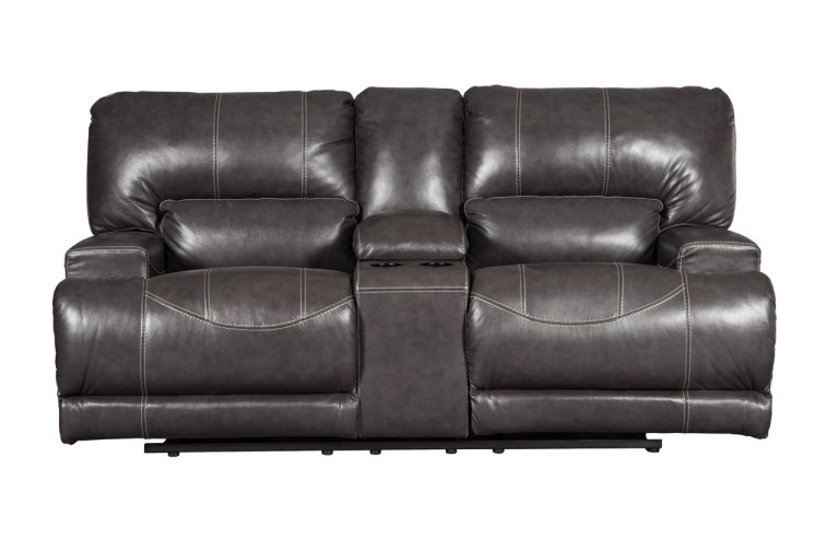 McCaskill Manual Reclining Loveseat with Console • Home Theater Seating