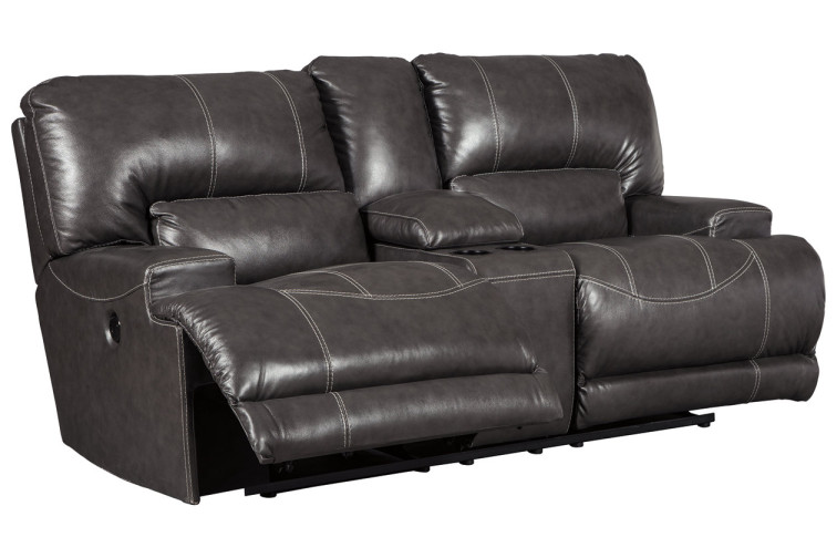 McCaskill Power Reclining Loveseat with Console • Home Theater Seating