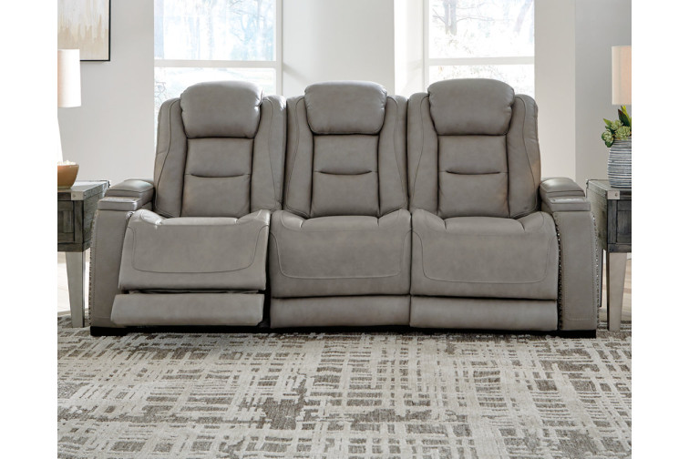 The Man-Den Triple Power Reclining Sofa • Furniture