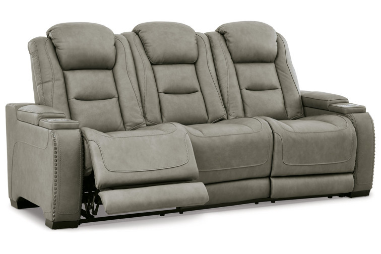 The Man-Den Triple Power Reclining Sofa • Furniture