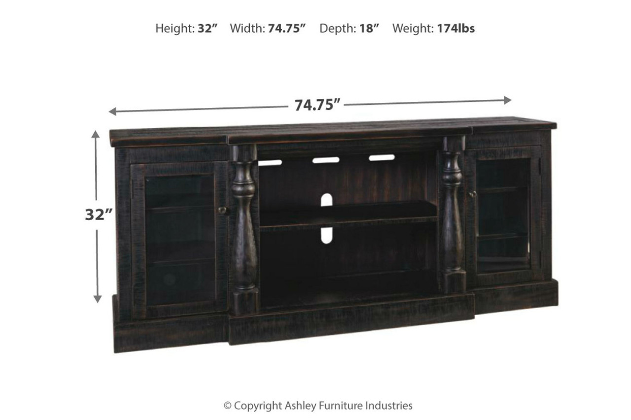 W880-68 Ashley Furniture Mallacar Xl Tv Stand W/fireplace Option