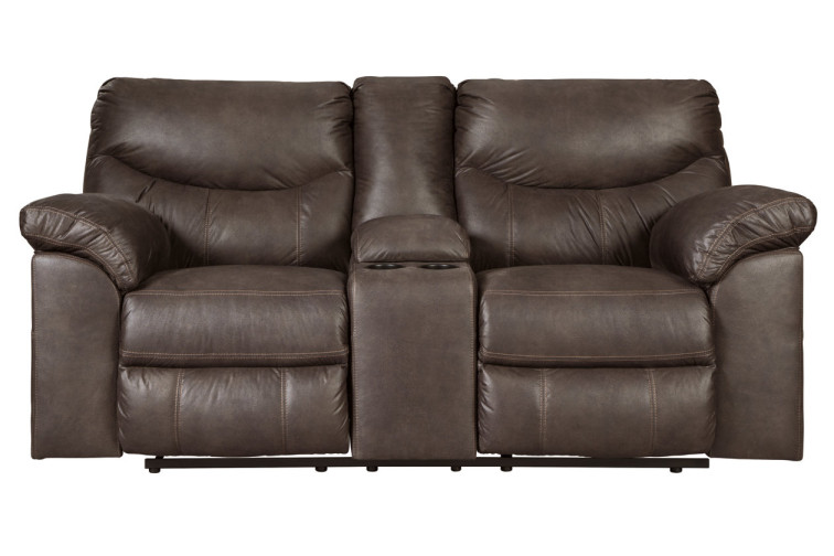 Boxberg Manual Reclining Loveseat with Console