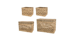 Basket (Set of 4 ) Water Hyacinth Baskets