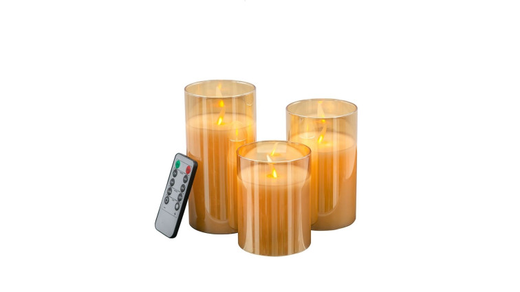 Candle Holder (3 Pieces), Amber • Candle Holders
