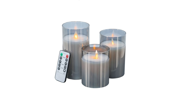 Candle Holder (3 Pieces)  Smoke • Candle Holders
