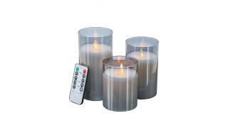 Candle Holder (3 Pieces)  Smoke