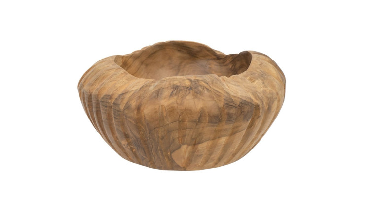 Decorative Teak Bowl • Decorative Objects