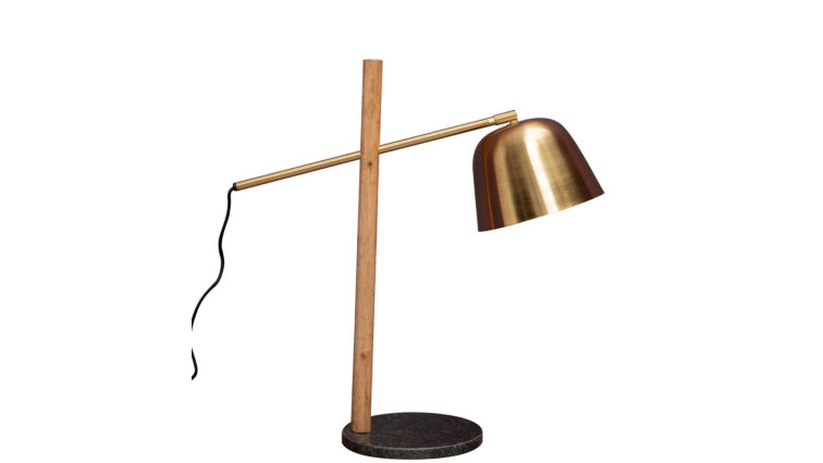 Desk lamp black & brass • მაგიდის სანათი
