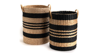 Basket (Set of 2)  PANIER ATELIER BLACK