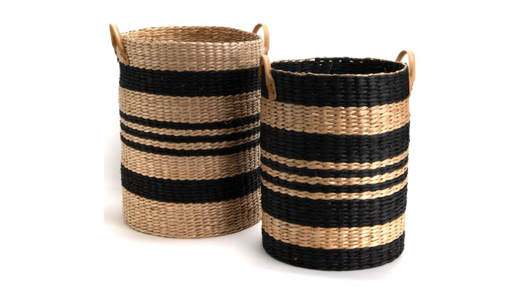 Basket (Set of 2)  PANIER ATELIER BLACK • Storage Baskets