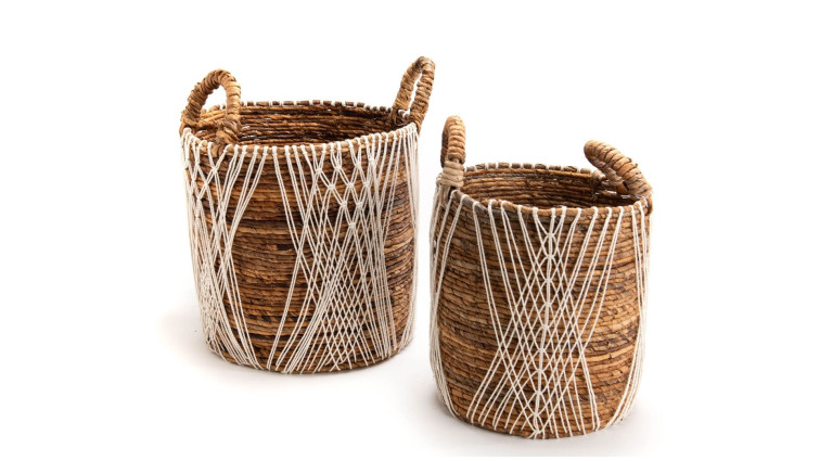 Basket (Set of 2) PANIERS TRESSES RESSOURCE • Storage Baskets