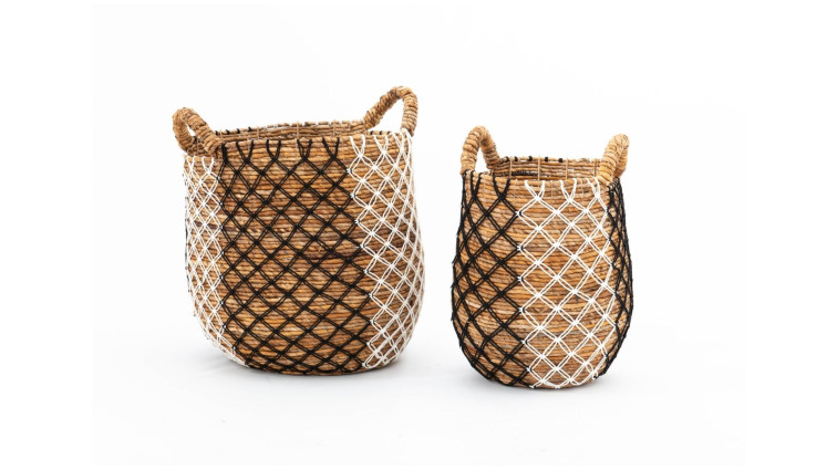 Basket (Set of 2)  PANIERS DIAMOND • Outlet