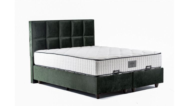 Storage Bed Kuante Strong Green 160x200 • Storage Bed