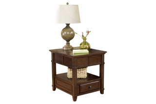 Gately End Table with Storage & Power Outlets