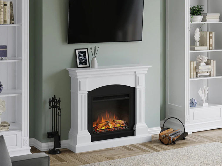 Fireplace & Frame Magna Pure White • Fireplace