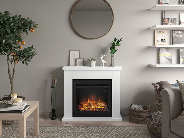 Fireplace & Frame Frode Pure White • Fireplace