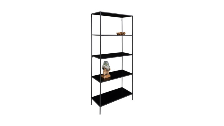 Vita shelf with 5 shelves,black • Bookcases