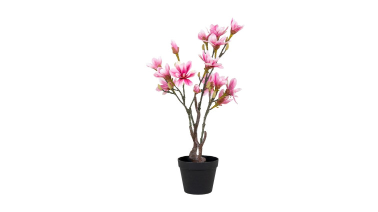 Magnolia Tree, artificial plant, rosa, 75 cm • Faux Plants