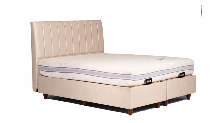 Storage Bed Cotton ZERO Cream 160x200 • Storage Bed