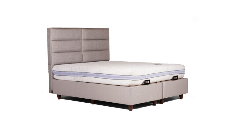 Storage Bed Armoni Gray 180x200 • Storage Bed