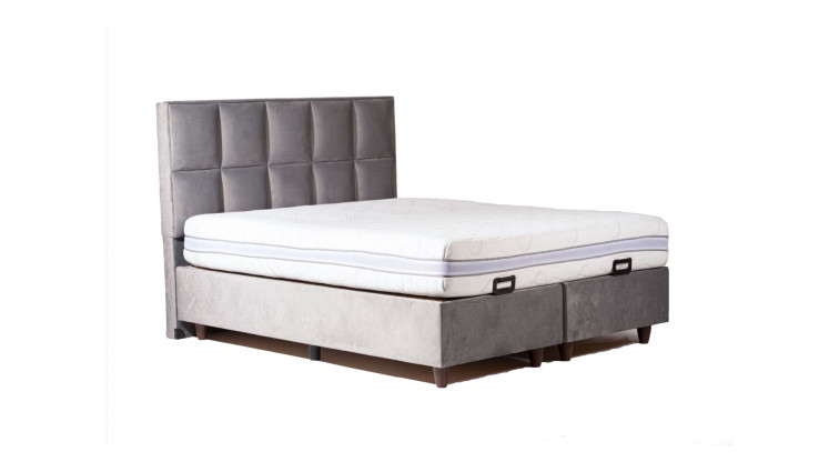 Storage Bed Kuante Light Gray 160x200 • Storage Bed