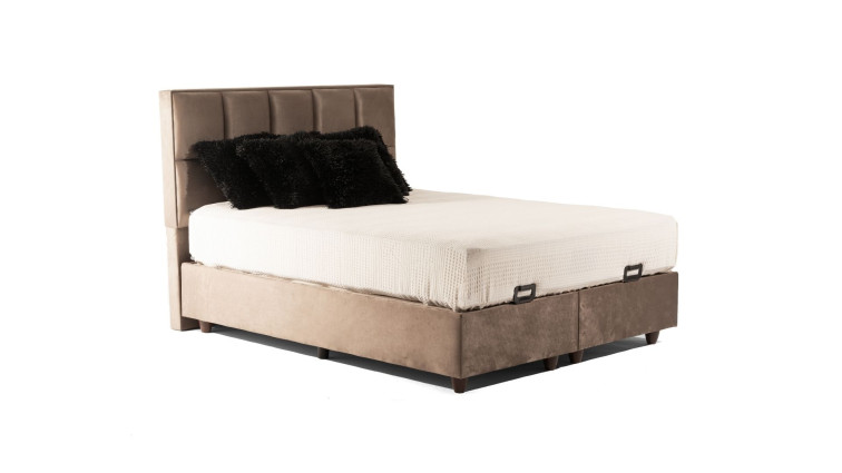 Storage Bed Kuante Strong Brown 180x200