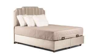 Storage Bed Atlanta Leon Cream 160x200