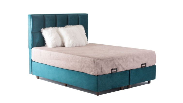 Storage Bed Kuante Strong Dark Turquoise 180x200