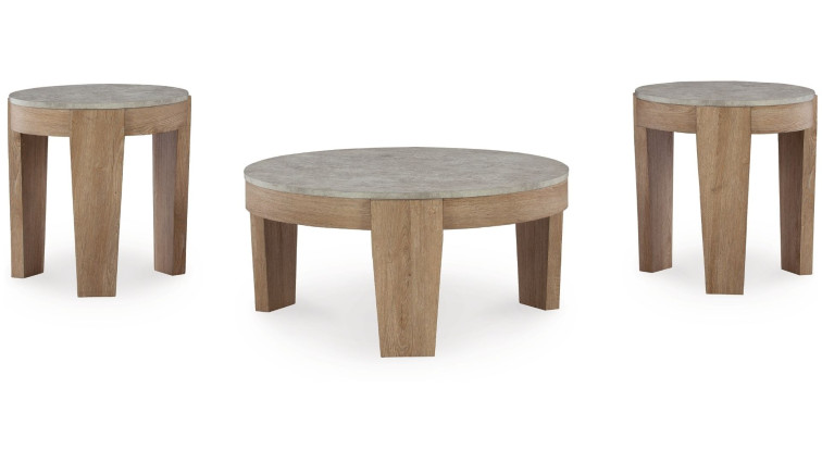 coffe table  Guystone (3 ნაჭერი) • Coffee & End Table Sets