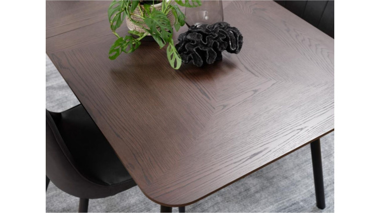 Dining table  LATINA ESPRESSO OAK 90x180-230 • Dining Room Tables