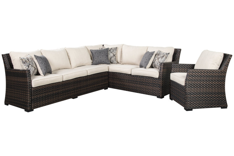 Easy Isle Nuvella Outdoor 3 Piece Sectional Set