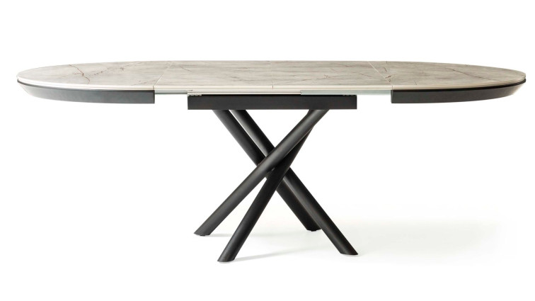 table მაგიდა OCEAN white 130X130/230 • Dining Room Tables