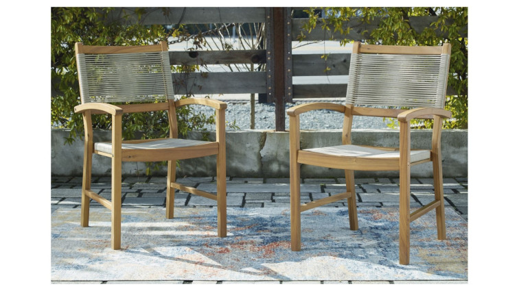 Janiyah Outdoor Dining Arm Chair • Outdoor Dining Chairs