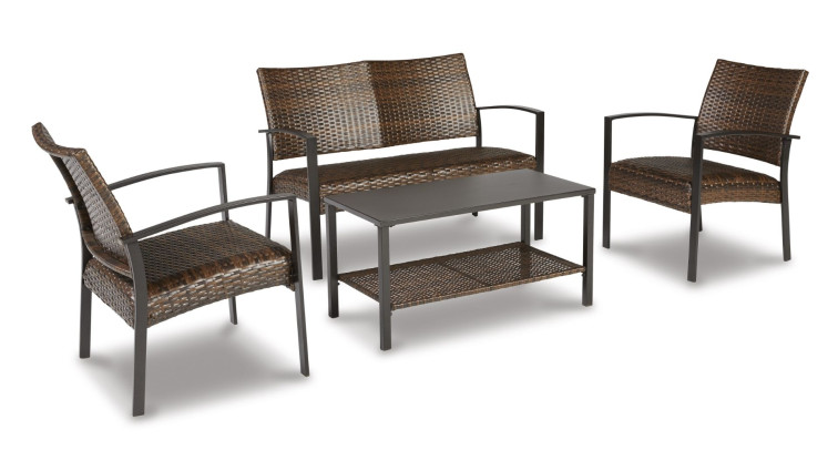 Zariyah მაგიდა,ორ ადგილიანი დივანი&ორი სკამი • Outdoor Bistro Sets