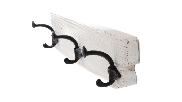 საკიდი 3 ნაწილით PEG RACK WHITE X3 • ტანსაცმლის საკიდი